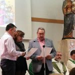 Celebració dels 25 anys de la promesa com a Salesians Cooperadors de la Tere, el Cisco i el Lluís, del centre de Terrassa.